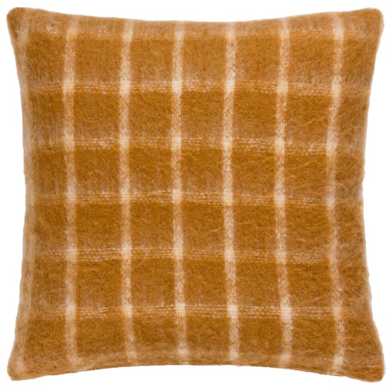 Yard Yarrow Check Faux Mohair Kissenbezug - Image 1