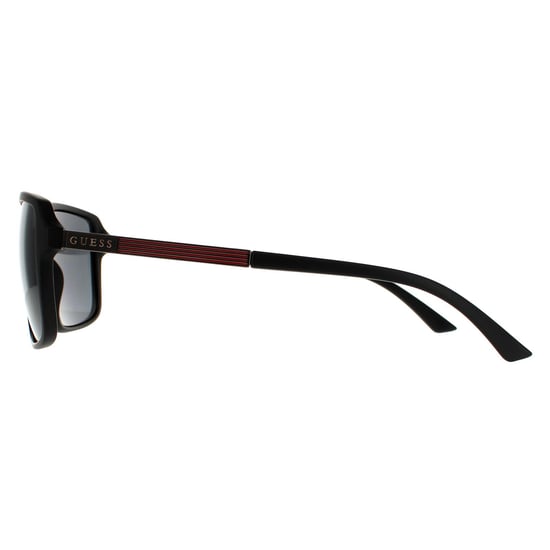 Guess Square Unisex Matte Black Smoke Grey Sonnenbrille - Image 3