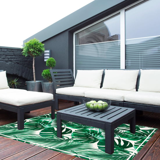 Green Tropical Leafs Mat 150 x 99 cm Floor Mats, Floor Rugs