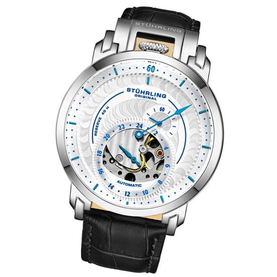Silber und Blau Automatik 44mm Skeleton - Image 2