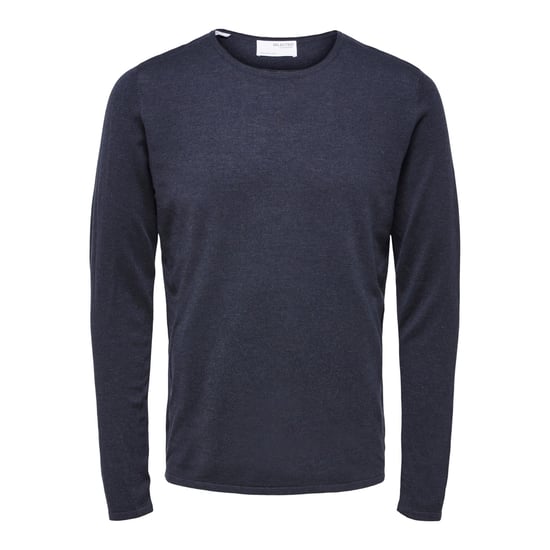 Rocks Knit Crew Neck Dark Sapphire von Selected in der farbe Blau und in größe XL. - Image 1