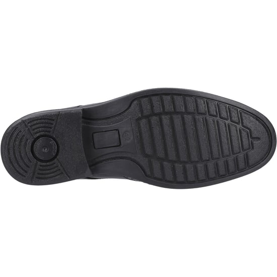 Hush Puppies Nolan Leder Herren Schwarz Brogues Schuhe - Image 3