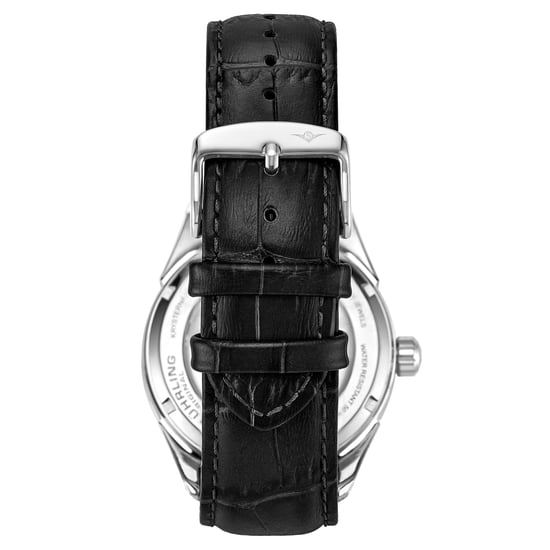 Schwarz und Silber Presidia Automatik 42mm Skeleton - Image 3