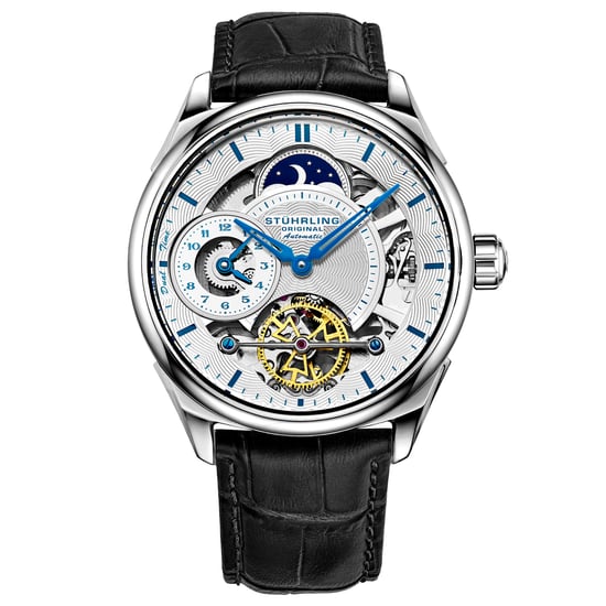 Schwarz und Silber Presidia Automatik 42mm Skeleton - Image 1