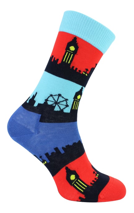 London Landmark Socken | Happy Socks | Geschenk-Socken - Blau - Image 1