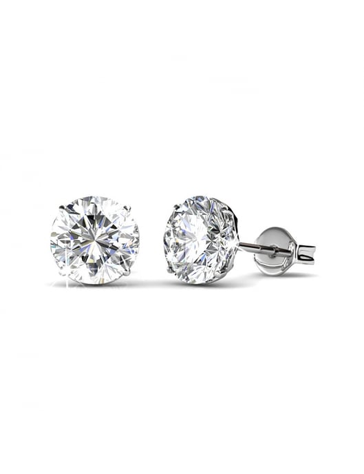 Kristine Ohrringe - Silber und Kristall - Image 1