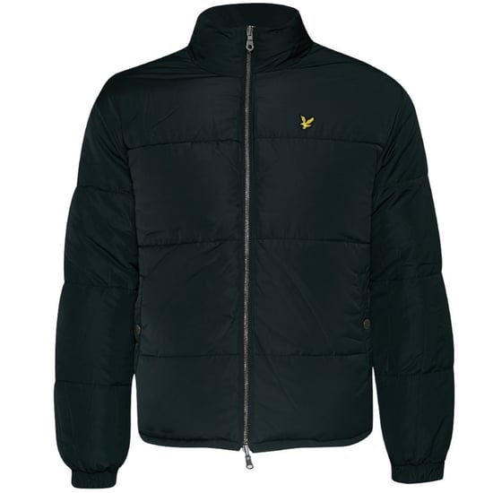 Lyle & Scott Fair Isle Reversible schwarze Pufferjacke - Image 3