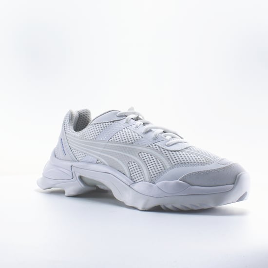 Puma Nitefox Crossin' White Textile Mens Lace Up Trainers 371499 02