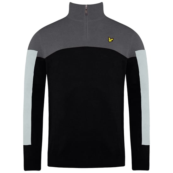Lyle & Scott Moffat Golfmenschen wahrer schwarzer Pullover - Image 1