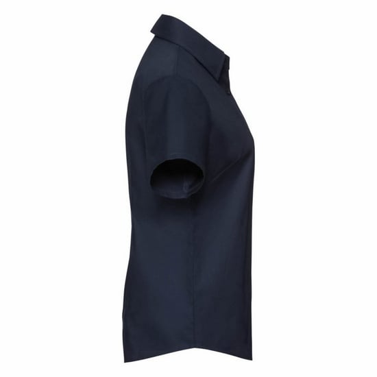 Russell Collection - Bluse mit kurzen Ärmeln - Damen (Marineblau) - Image 6