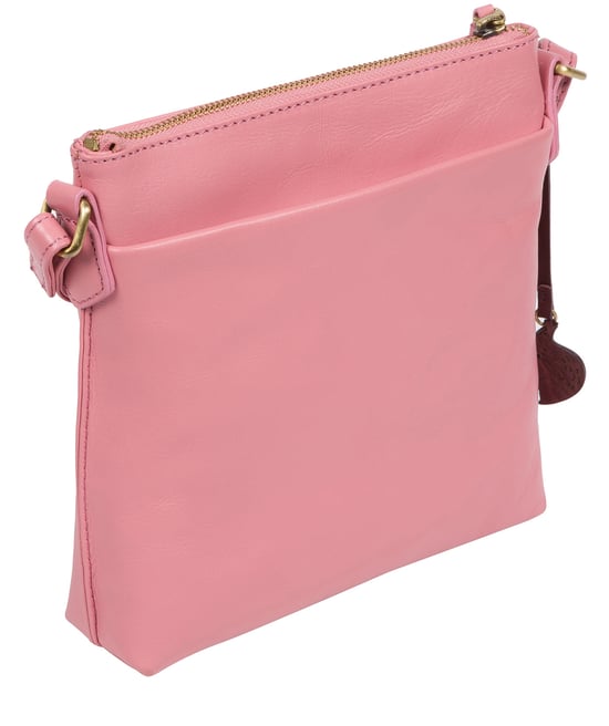 'Nikita' Blush Leather Cross Body Bag