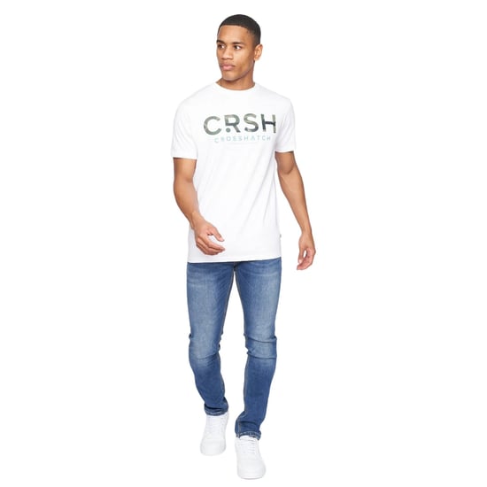 Crosshatch - "Fratter" T-Shirt für Herren (Weiß) - Image 3