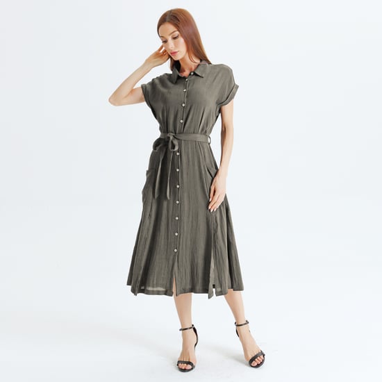 Geschlitztes Hemdkleid - Image 1