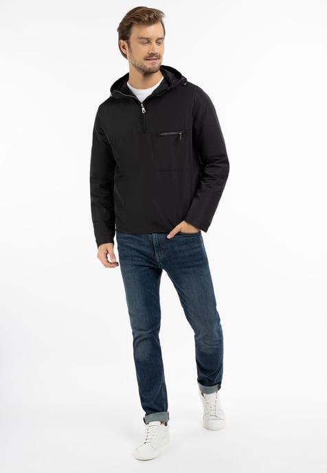 Dreimaster Übergangsjacke - recyceltes Material Herren Schwarz - Image 1