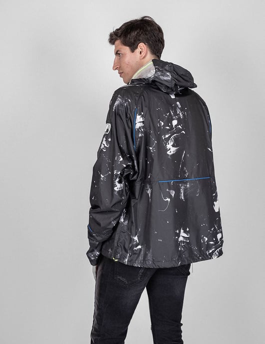 Les Hommes Jacke K Way Herren schwarz - Image 4