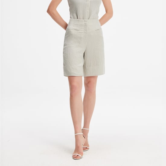 Gestreifte gerade Shorts - Image 2