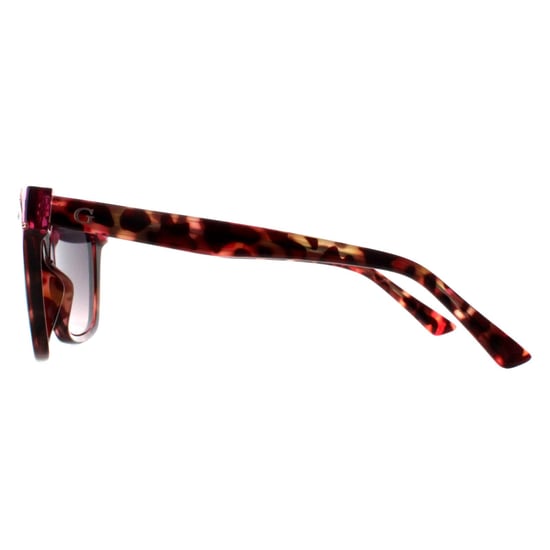 Guess Rectangle Womens Pink Havana Smoke Gradient GU7840