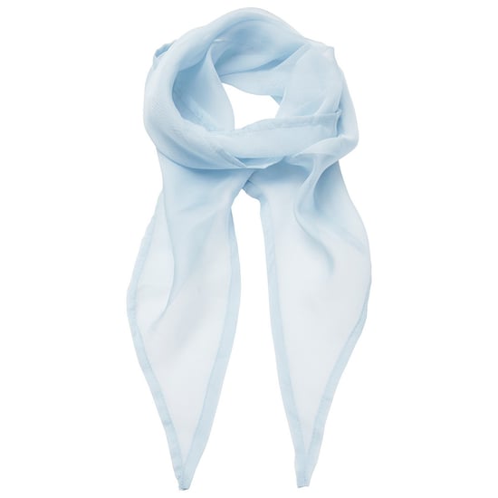 Premier Unisex Adult Colours Chiffon Scarf (Light Blue)