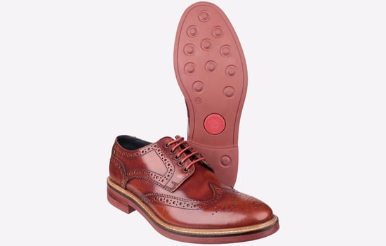 Base London Woburn Hi-Shine Brogue Leder Herren - Image 4