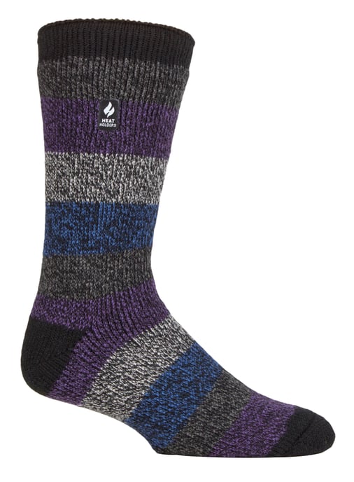 Wärmehalter - Herren Extra Dicke Thermosocken für den Winter | Warme Flauschige Fleece Isolierte Socken | Geschenke für Männer - Schwarz / Mitternachtspetrol (Milan) - Image 1