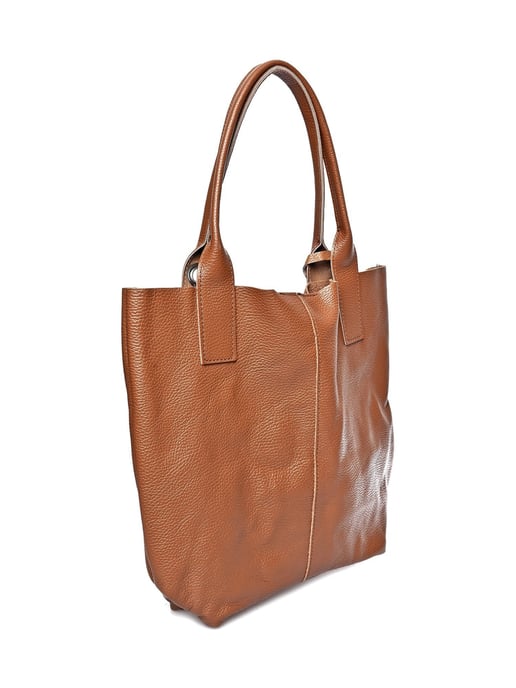 Carla Ferreri Braun Rindsledertasche - Image 2