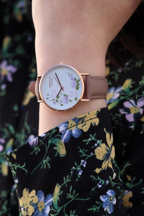 Orphelia Damen-Armbanduhr „Fashion Floral“ OF711817, Braun - Image 4