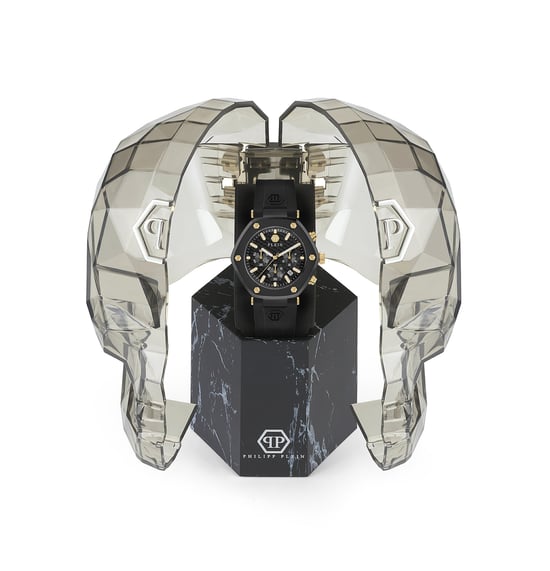 Philipp Plein Das Sechseck Chrono Herren Schwarz Uhr PWZBA0223 - Image 4