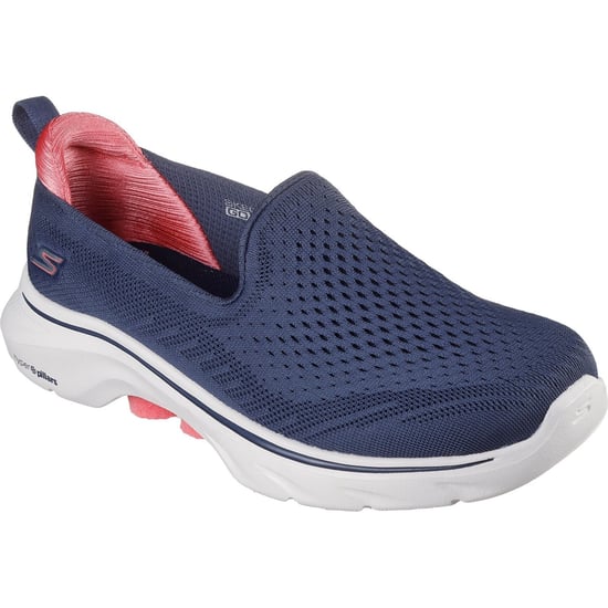 Skechers GO WALK 7 Vina Damen Textil Sneaker in Marineblau/Koralle - Image 1
