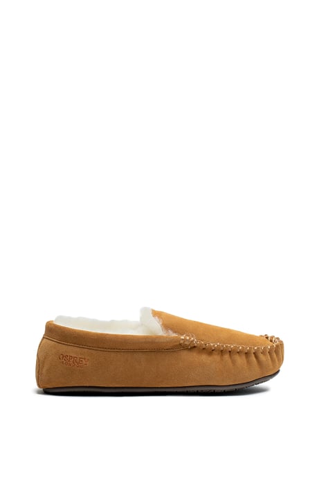 Osprey London Herren 'The Sunday' Chestnut Wildleder Hausschuh - Image 1