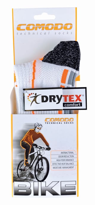 COMODO - Unisex Chaussettes Cyclisme sport Velo Route anti Tranpirante Basses - Orange Blanc - Image 2