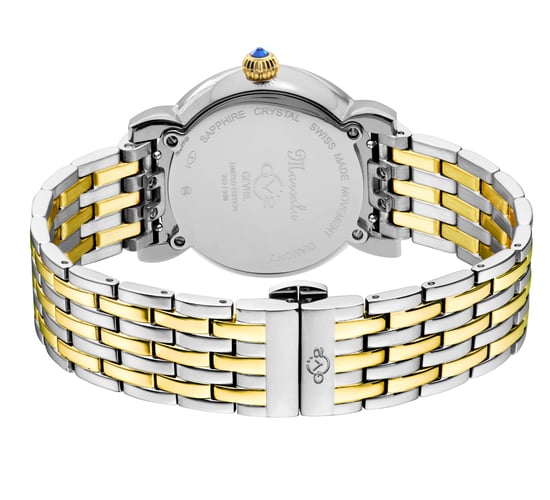 GV2 Womens Marsala 9864B Schweizer Quarz-Diamant-Edelstahl-Uhr - Image 2