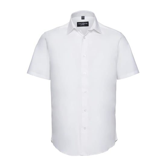 Russell Collection - Hemd für Herren kurzärmlig (Weiß) - Image 1