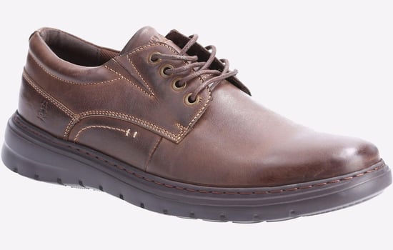 Hush Puppies Triton Leder Schuh Herren Braun - Image 2
