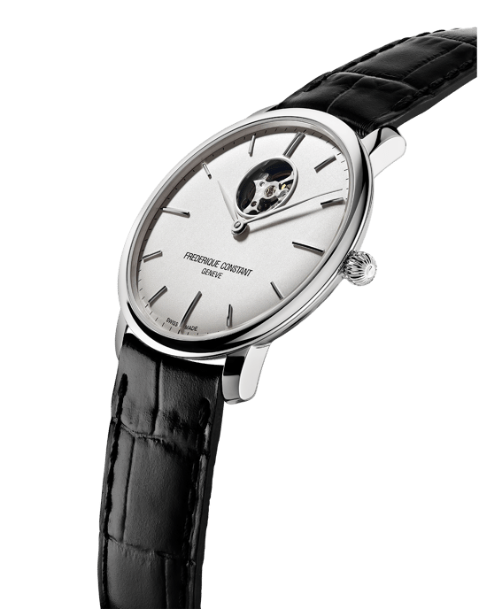 Frédérique Constant Slimline Heart Beat Herren Schwarz Uhr FC-312S4S6 - Image 2