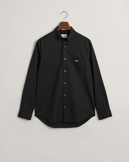 GANT Mens Regular Fit Long Sleeve Poplin Shirt - Image 1
