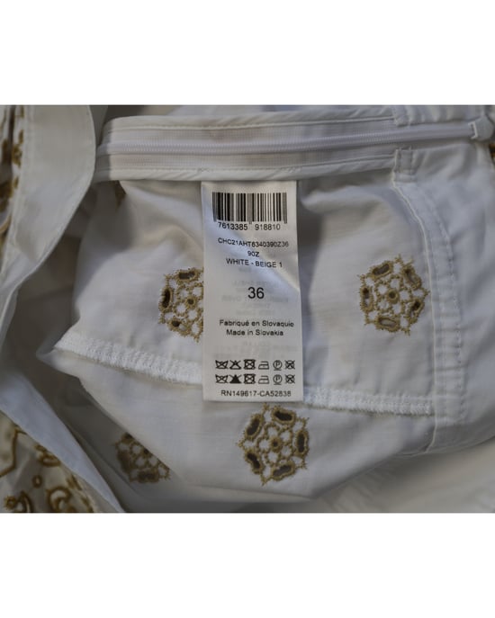 Chloe Broderie Anglaise Crop-Top aus weißer Baumwolle - Image 5