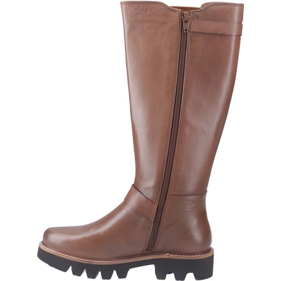 Pod Aleena Leder/Textil Damenstiefel Tan - Image 4