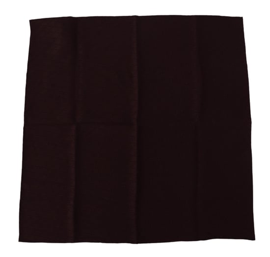 Dolce & Gabbana Braunes Seidengemisch Quadratisches Tuch Herren-Schal - Image 1