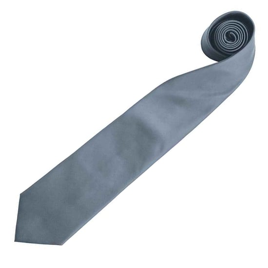 Premier Herren Krawatte Colours, unifarben (Grau) - Image 2