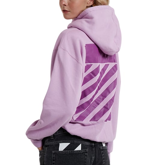 Off-White Diag Regular Fit Lilac Purple Hoodie