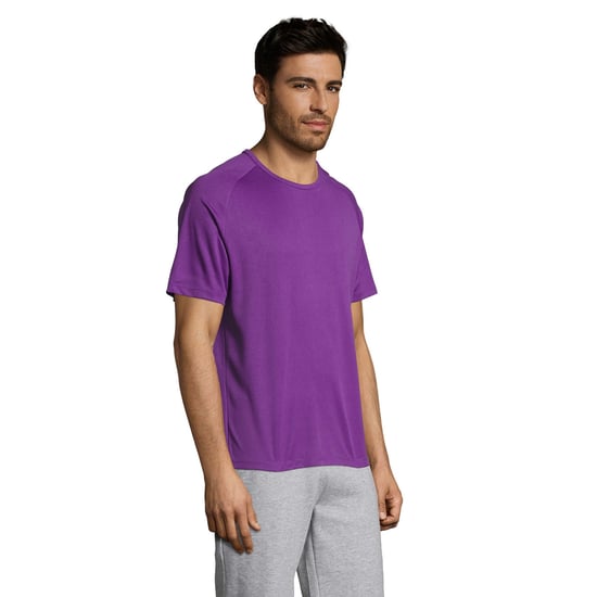 SOLS Mens Sporty Short Sleeve Performance T-Shirt (dunkelviolett) - Image 4