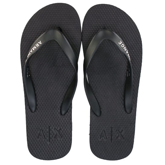 Men's Armani Exchange Solid Flip Flops in Black