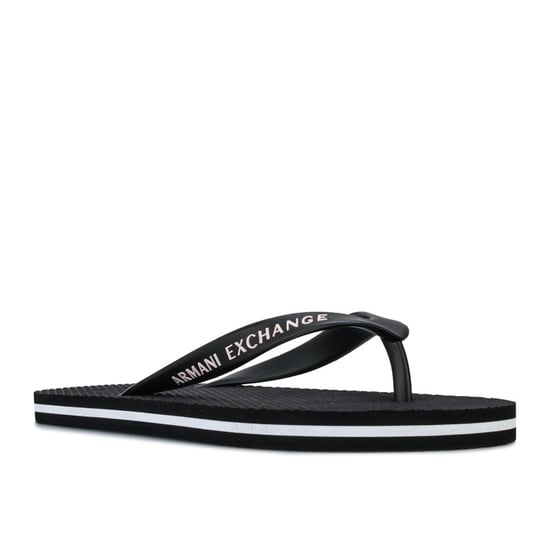 Men's Armani Exchange Solid Flip Flops in Black