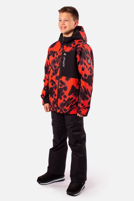 Misfit Vandal Print Jacket Orange