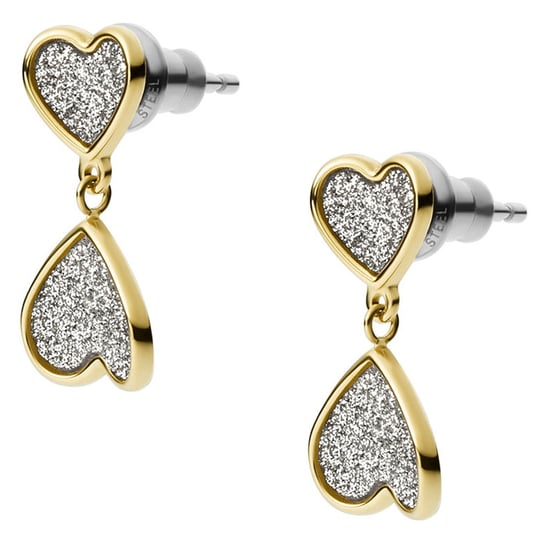 Fossil Schmuck 'Sutton' Damen Ohrringe aus Edelstahl - Gold JF03939710 - Image 2