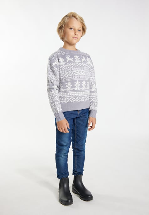 Mo Zur Seite fahren Jungen (Kinder) grau weiss - Image 2