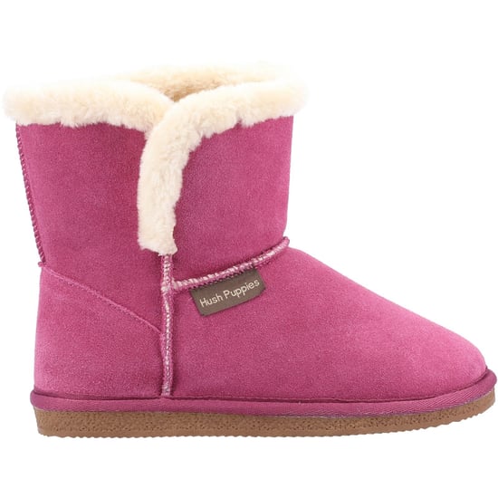Hush Puppies Womens/Ladies Ashleigh Wildleder Slipper Stiefel (Rose) - Image 3