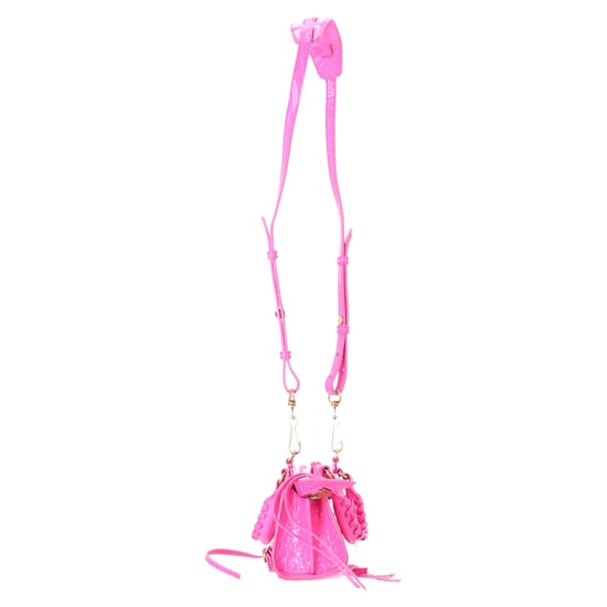Balenciaga Nano Neo Classic City Krokodil-Prägung Schultertasche aus pinkfarbenem Leder - Image 2