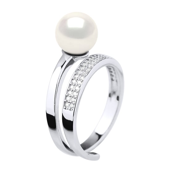 Ringschmuck - Echte Süßwasser-Zuchtperle, rund 8-9 mm - Image 1