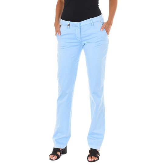 Long Chinese style pants with straight hems 70DBF0028-R123 woman